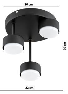 Brilagi - LED повърхностно монтиран полилей MONO 3xGX53/30W/230V черен