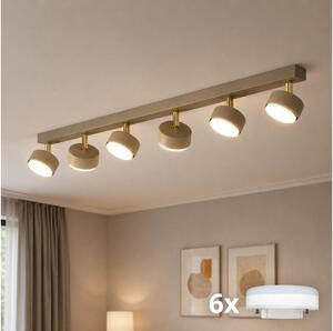 Brilagi - LED точково осветително тяло MONO 6xGX53/30W/230V бежово/златно