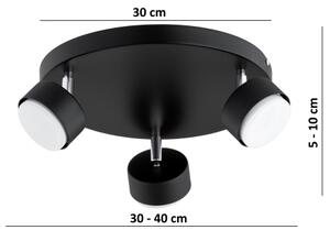Brilagi - LED точково осветително тяло MONO 3xGX53/30W/230V черно