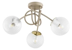 Brilagi - Прикрепен полилей STELLA 3xE27/60W/230V бежов/златен