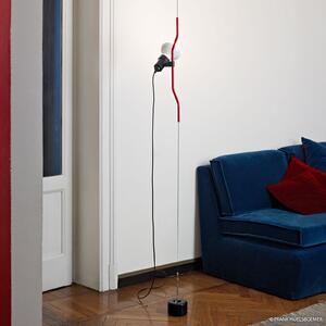 FLOS Parentesi - стояща висяща лампа, червена, Черен, Дневна/трапезария, Метал, Дизайн, Стойка за друго