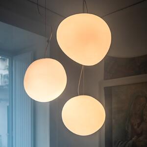Foscarini Gregg media LED висяща лампа, с регулируема яркост, Затъмняване, Бял, Дневна/трапезария, Стъкло, Дизайн