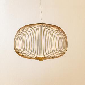 Foscarini MyLight Spokes 3 LED висяща лампа, златна, Затъмняване, Злато / месинг, Дневна/трапезария, Метал, Дизайн