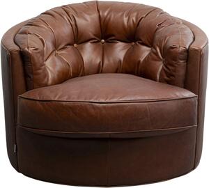 Въртящо се кресло Music Hall Leather Brown