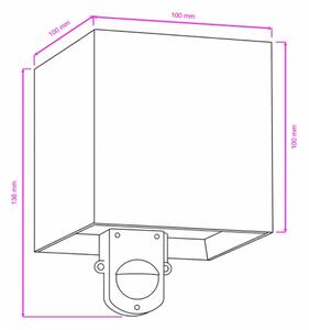 Brilagi - LED външно стенно осветително тяло със сензор CUBE LED/6W/230V сиво IP65