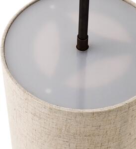Audo Copenhagen Hashira висяща лампа от лен, Ø18cm, натурален цвят, Затъмняване, Бежов, Дневна/трапезария, Плат / текстил, Дизайн