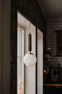 Globen Lighting Висяща лампа Torrano, кафява, Ø 15 cm, Затъмняване, Кафяв / ръждив, Дневна/трапезария, Стъкло, Дизайн, Глобус