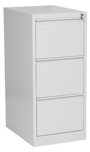 Шкаф Carmen CR-1231 J, 3 бр. чекмеджета, метален, сив