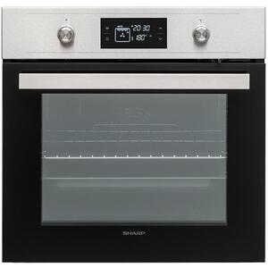 Фурна за вграждане Sharp K-60V19IQM, клас A, 69л. обем, 8 програми на готвене, инокс