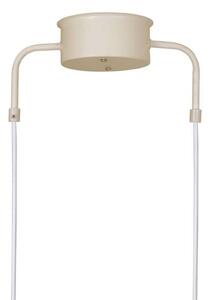 Globen Lighting Висяща лампа CURVE 5, бежова, 5-светлинна, 165 cm, Затъмняване, Бежов, Дневна/трапезария, Метал, Винтидж