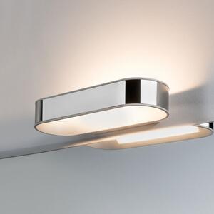Paulmann LED стенна лампа Agena, хром 31 cm IP44 с димер, Затъмняване, Металик, Баня, Алуминий, Модерен