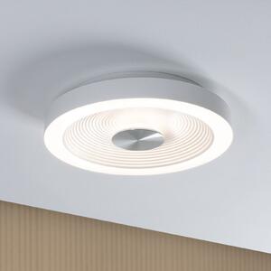 Paulmann LED плафон Volea, бял/сребрист Ø 32 cm IP44 dim, Затъмняване, Бял, Баня, Пластмаса, Модерен