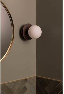 Globen Lighting стенна лампа ART DECO, бронз/бяло Ø 16 cm IP44, Затъмняване, Бронзов / античен месинг, Дневна/трапезария, Метал, Дизайн, Глобус