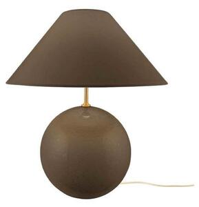 Globen Lighting Настолна лампа IRIS, кафява, височина 39 cm, Кафяв / ръждив, Дневна/трапезария, Стъкло, Винтидж