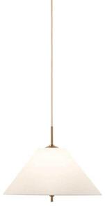 Globen Lighting Висяща лампа IRIS, кремава, Ø 25 cm, Затъмняване, Бежов, Дневна/трапезария, Плат / текстил, Винтидж