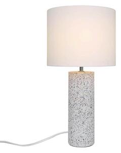 Nordlux Настолна лампа Antiga, бяла, височина 50 cm, плат/камък, Бял, Дневна/трапезария, Плат / текстил, Скандинавски