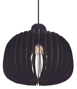 Nordlux Висяща лампа Hazo, Ø 43 cm, черна, дърво, Затъмняване, Черен, Дневна/трапезария, Дървесина, Скандинавски