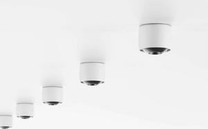 LOOM DESIGN LED плафон Air, бял, алуминий, Ø 10 cm, Затъмняване, Бял, Дневна/трапезария, Алуминий, Модерен