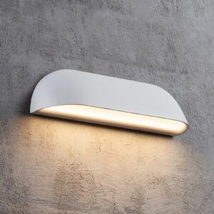 Nordlux LED външно стенно осветление Front 26, бяло, Бял, Метал, Модерен