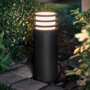 Philips Hue LED лампа с цокъл Lucca, черна, RGBW smart, IP44, Затъмняване, Черен, Метал, Модерен