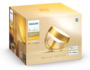 Philips Hue LED настолна лампа Iris WACA, златна, Затъмняване, Злато / месинг, Дневна/трапезария, Пластмаса, Модерен