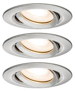 Paulmann Nova LED вграден прожектор, димируем, IP65, желязо, Затъмняване, Металик, Дневна/трапезария, Метал, Модерен, Осветителни тела за вграждане кръгли