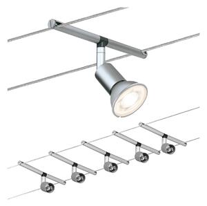Paulmann Система от проводници Spice Salt LED, 5 пламъка, 10 м, Сив, Дневна/трапезария, Метал, Модерен