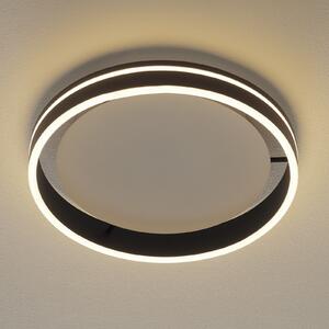 Q-Smart-Home Paul Neuhaus Q-VITO LED лампа за таван 40cm антрацит, Затъмняване, Черен, Дневна/трапезария, Метал, Модерен