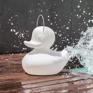 Goodnight Light LED дизайнерска лампа DUCK-DUCK S за външно осветление в бял цвят, Затъмняване, Бял, Пластмаса, Дизайн