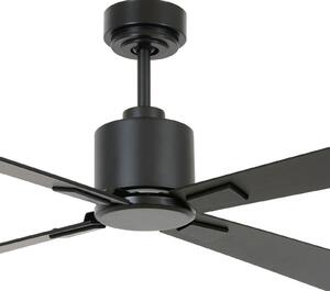 Beacon Lighting Вентилатор за таван Airfusion Climate DC, черен, тих, Черен, Дневна/трапезария, Дървесина, Модерен