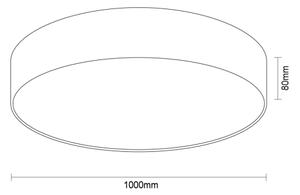 LED плафон LED/200W/230V 3000/4000/6500K, диаметър 100 см, бял