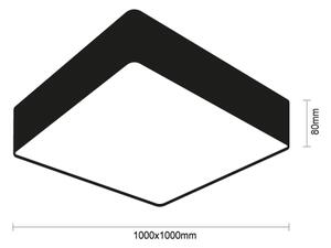 LED таванно осветително тяло LED/340W/230V 3000/4000/6500K 100x100 cm черно