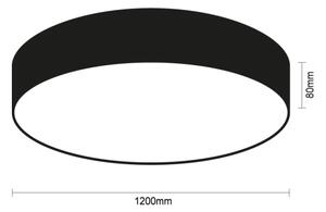 LED таванно осветително тяло LED/300W/230V 3000/4000/6500K Ø 120 cm черно