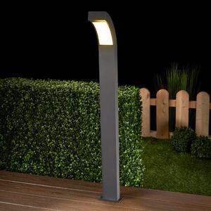 Lucande LED осветление за пътеки Lennik, 100 cm, антрацит, метал, Черен, Алуминий, Модерен