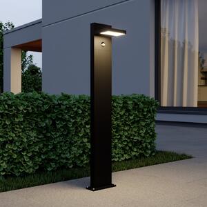 Lucande LED осветление за пътеки Silvan, антрацит, 100 см, със сензор, Черен, Алуминий, Модерен