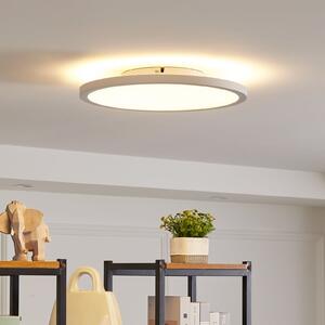 Arcchio LED лампа за таван Brenda, Ø 40 cm, CCT, дистанционно управление, Затъмняване, Бял, Дневна/трапезария, Пластмаса, Модерен