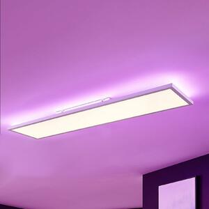 Arcchio LED панел Brenda, 120 x 30 cm, CCT, дистанционно управление, Затъмняване, Бял, Дневна/трапезария, Пластмаса, Модерен