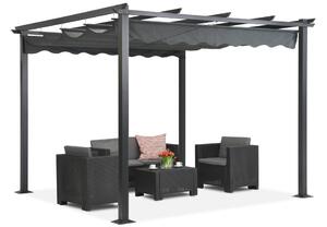 Свободностояща терасна пергола Tenerife 3 x 3m сива Garden Point