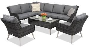 Градински мебели Bilbao Corner 7 Garden Point антрацит