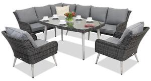 Градински мебели Bilbao Comida 7 Garden Point антрацит