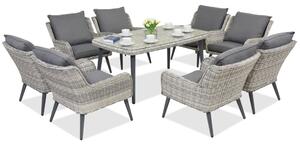 Градински мебели Bilbao Premium 8 Garden Point бяло