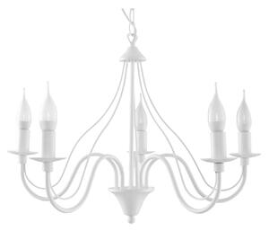 Бяла висяща лампа 5 Fiorano - Nice Lamps