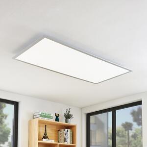 Lindby LED осветление за таван Zento, 120 cm, сребристо, 4 000 K, Металик, Кухня, Пластмаса, Модерен