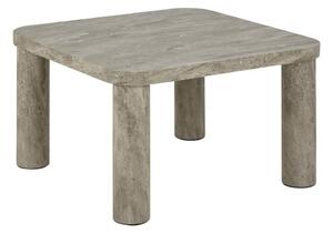 Светлосива масичка за кафе от декор от мрамор 60x60 cm Solano – Actona
