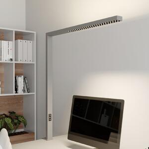 Arcchio LED лампа за офис Jolinda, сребриста, метална, с възможност димиране, Затъмняване, Сив, кабинет / офис, Алуминий, Модерен, Маса бюро