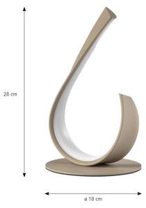 ONLI - LED настолна лампа MATISSE LED/12W/230V 28 cm бежова