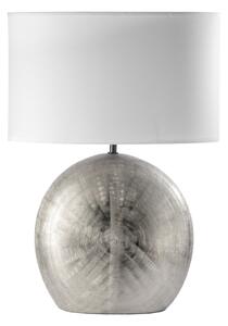 ONLI - Настолна лампа CERAMICA 1xE27/15W/230V 51 cm сребриста/бяла