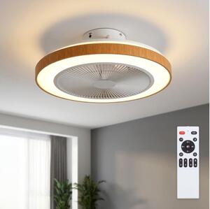 BRILAGI - LED димируем таванен вентилатор LED/38W/230V 50 см бял/кафяв + дистанционно управление
