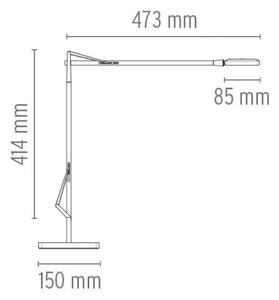 Flos - Kelvin Edge LED Настолна Лампа Бяло Flos