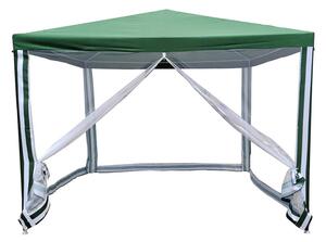 Градинска шатра Muhler G1015-NET, 300x300 см, Странични мрежи, Зелен/бял